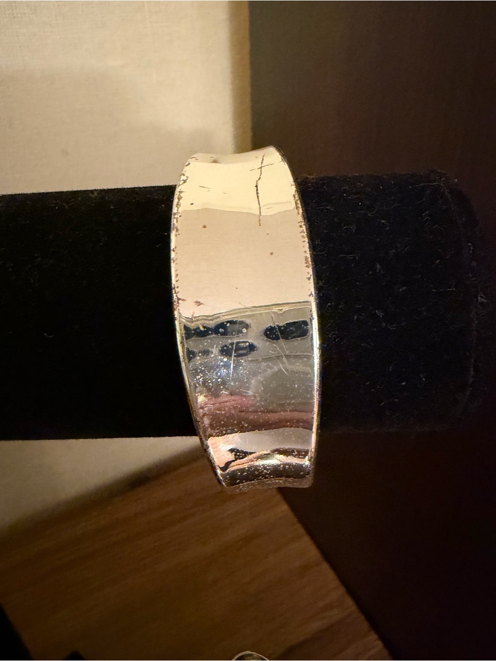 Polished Silver-Tone Wide Bracelet - Women Jewelry